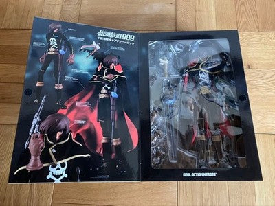 MEDICOM TOY RAH REAL ACTION HEROES GALAXY EXPRESS999 CAPTAIN HARLOCK FIGURE MINT