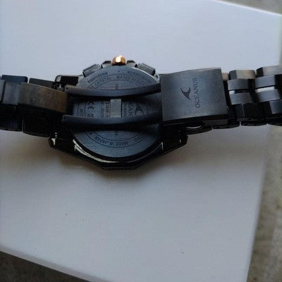 CASIO OCEANUS MANTA OCW S6000B 1AJF LIMITED 700 BLACK TITANIUM WATCH FULL SET