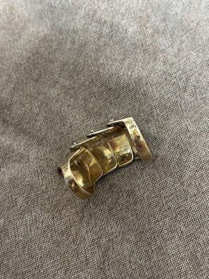 VIVIENNE WESTWOOD ARMOR RING OLD MODEL HALLMARK SILVER SIZE 12 US RARE