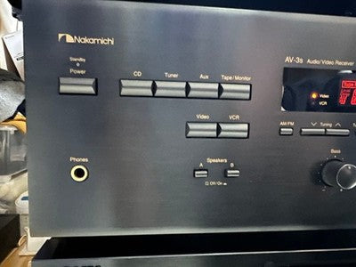 NAKAMICHI AV-3S AUDIO VIDEO RECEIVER HARMONIC TIME ALIGNMENT AMPLIFIER TESTED