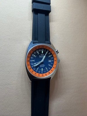 GLYCINE AIRMAN SST06 PUMPKIN REF 3856 LIMITED 600 OVERHAULED 2025 WATCH BOX SET