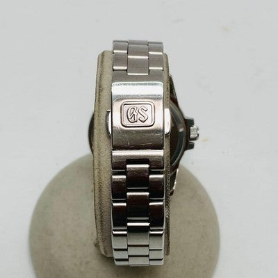 GRAND SEIKO STGF055 BLACK MEN'S WRISTWATCH ROUND FACE JAPAN MADE STAINLESS STEEL