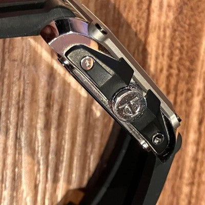 BAUME & MERCIER HAMPTON MAGNUM AUTOMATIC DUAL TIME BLACK MEN'S WATCH 38MM