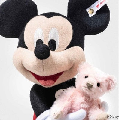 STEIFF MICKEY MOUSE & SAKURA TEDDY BEAR JAPAN LIMITED 1500 DISNEY 31CM MINT