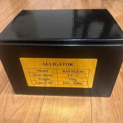 ALLIGATOR BATTLEG 10 GOLD BIG GAME REEL UNUSED FULL SET HIGH PERFORMANCE