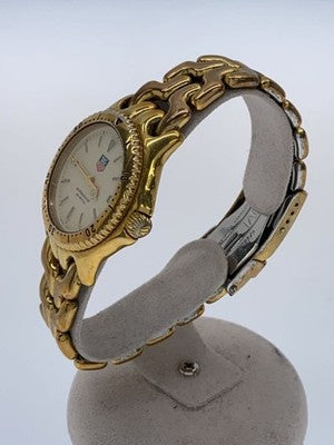 TAG HEUER QUARTZ ANALOG WRISTWATCH S94.013K STAINLESS STEEL MEN'S WATCH USED