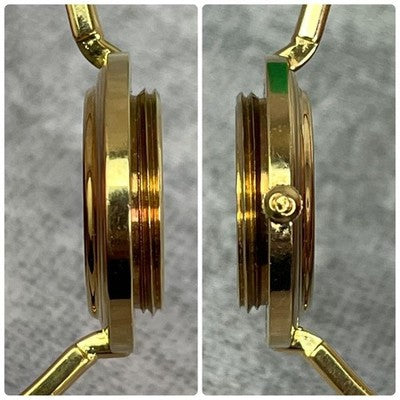 GUCCI CHANGE BEZEL 11/12.2 WOMEN'S QUARTZ WATCH VINTAGE GOLD WHITE DIAL RARE