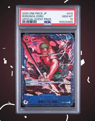 PSA10 RORONOA ZORO ONE PIECE CARD GAME OFFICIAL EVENT DISTRIBUTION