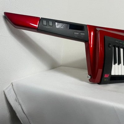 KORG RK-100S RED SHOULDER KEYBOARD SYNTHESIZER WITH ADAPTER