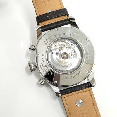 BALL AUTOMATIC WATCH TRAINMASTER CANNONBALL BROWN WHITE DIAL CM1052D