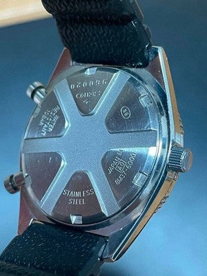 RARE SEIKO 8M37-6000 YACHT TIMER VINTAGE QUARTZ SAILING WATCH WORKING JAPAN