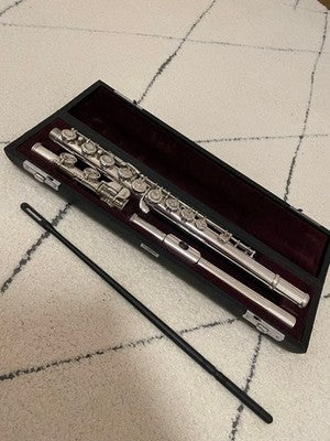 YAMAHA FLUTE YFL514 MUSICAL INSTRUMENT [SILVER HEAD JOINT] JAPAN MADE