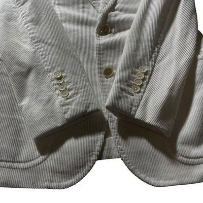 TOM FORD CREAM CORDUROY 2B TAILORED JACKET MEN SIZE 48 MADE IN ITALY