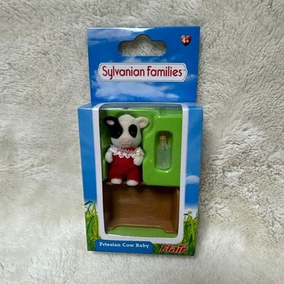 SYLVANIAN FAMILIES COW BABY FIGURE UK VERSION SEALED EPOCH COLLECTIBLE
