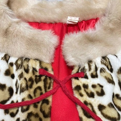 FIFI CHACHNIL LEOPARD LONG FUR COAT VINTAGE RARE DESIGNER LUXURY OUTERWEAR LINED