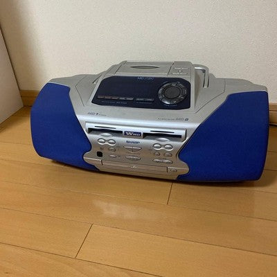 SHARP MD-F200 MD/CD SYSTEM MD STUDIO CASSETTE FM AM BLUE AC100V 50/60HZ 44W