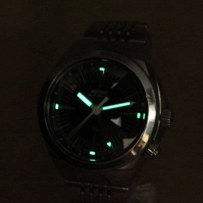 SEIKO SUS GMT 4S12-0010 BLACK DIAL AUTOMATIC STAINLESS STEEL VINTAGE WATCH 1997