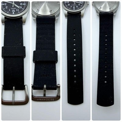 SEIKO NANO UNIVERSE SUS REISSUE SCXP155 BLACK MILITARY QUARTZ LIMITED WATCH