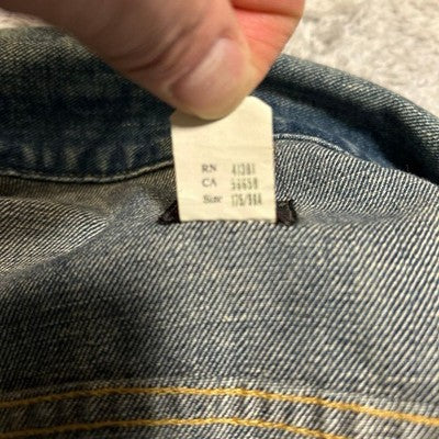 RRL RALPH LAUREN LEELAND INDIGO DENIM TRUCKER JACKET SIZE M FROM JAPAN
