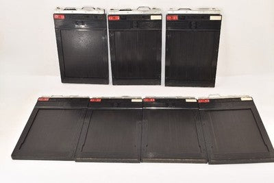 TOYO CUT FILM HOLDER 4X5, SET OF 22 FILMS LARGE FORMAT CAMERAS AS IS