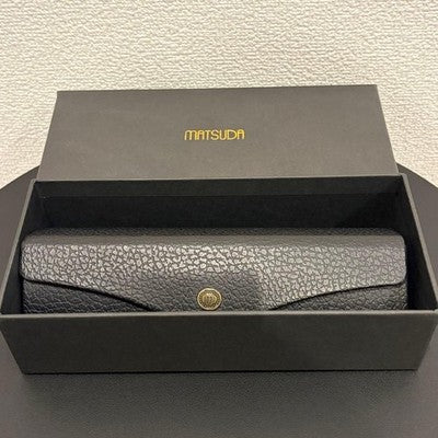 MATSUDA 2903H MAS ROUND SUNGLASSES ANTIQUE SILVER BLUE LENS 43-23-140 MINT