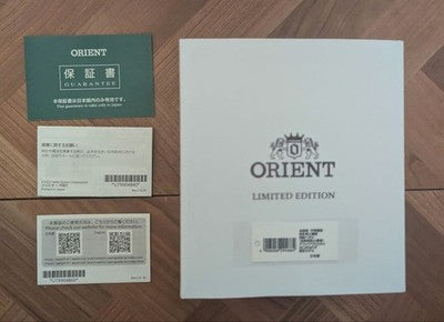ORIENT MAKO 40 RN-AC0Q04L AUTOMATIC BLUE LAVENDER DIAL MENS WATCH BOX PAPERS