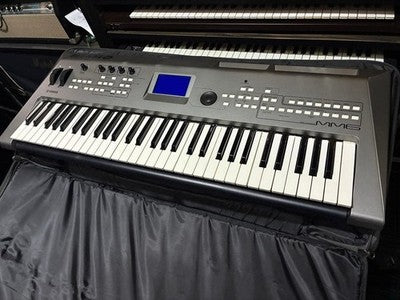 YAMAHA MM6 61-KEY SYNTHESIZER TESTED WORKING W/ ORIGINAL CASE ADAPTER JAPAN