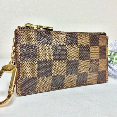 LOUIS VUITTON N62656 DAMIER EBENE POCHETTE CLES COIN PURSE KEY CASE BROWN