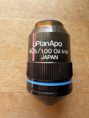 OLYMPUS UPLANAPO 40× / 1.00 OIL IRIS 40X MICROSCOPE OBJECTIVE FROM JAPAN