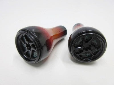 DRT DCX VARIAL WOOD KNOB, SUNBURST RED, CALFORM BAITCASTING REEL PARTS
