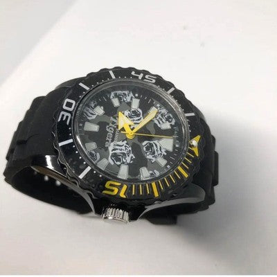HANSHIN TIGERS FC WATCH BLACK & WHITE QUARTZ / BATTERY-POWERED UNUSED BASEBALL