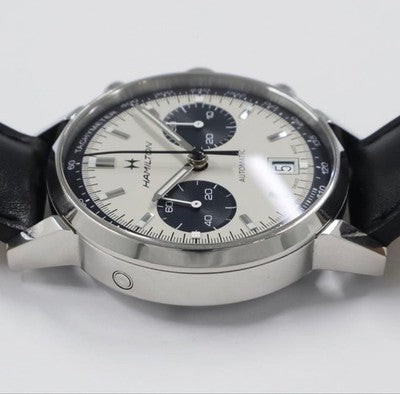 HAMILTON AMERICAN CLASSIC INTRA-MATIC H384160 PANDA DIAL AUTOMATIC CHRONOGRAPH
