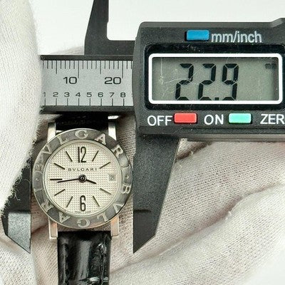 BVLGARI BVLGARI BB23SL SILVER DIAL WOMEN'S WATCH USED GOOD CONDITION