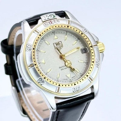 TAG HEUER 695713 PROFESSIONAL AUTOMATIC MENS WATCH DATE VINTAGE RARE JAPAN