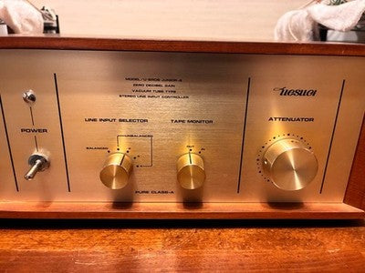 UESUGI U-BROS JUNIOR-2 TUBE PREAMPLIFIER 0 GAIN CONTROL PREAMP JAPAN 100V