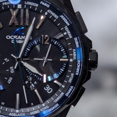 CASIO OCEANUS BLACK MANTA OCW-S3400B-1AJF SOLAR RADIO CONTROLLED WATCH