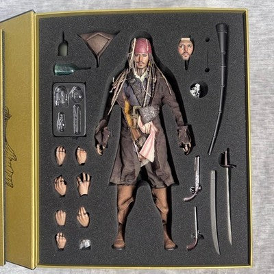 HOT TOYS DX JACK SPARROW 1/6 FIGURE PIRATES OF THE CARIBBEAN ON STRANGER TIDES