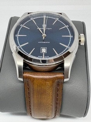HAMILTON AMERICAN CLASSIC SPIRIT OF LIBERTY H42415541 AUTOMATIC BLUE WATCH BOX