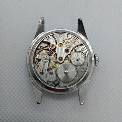 LONGINES VINTAGE MANUAL WINDING 7033-6 12.68Z 34MM SILVER DIAL WATCH 1950S