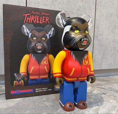 BE@RBRICK MICHAEL JACKSON THRILLER WEREWOLF 100% 400% MEDICOM TOY FIGURE