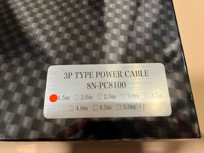 ESOTERIC 8N-PC8100 1.5M POWER CABLE ACROLINK 8N COPPER 3P TYPE BOX EXCELLENT