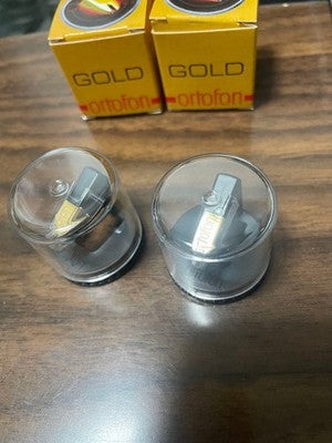 ORTOFON CONCORDE GOLD MM CARTRIDGE 2PCS + 2 REPLACEMENT NEEDLES CASE USED JP