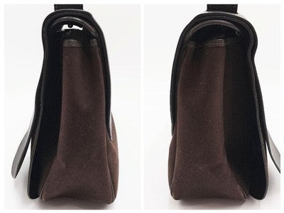 HERMES SAC COLORADO BROWN LEATHER SHOULDER BAG EXCELLENT+++++