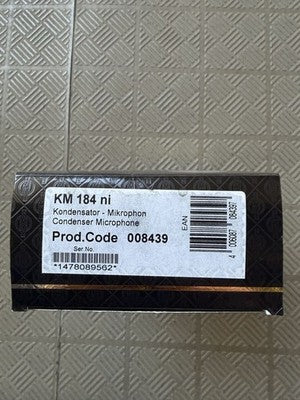 NEUMANN KM184 NI CONDENSER MICROPHONE NICKEL FROM JAPAN