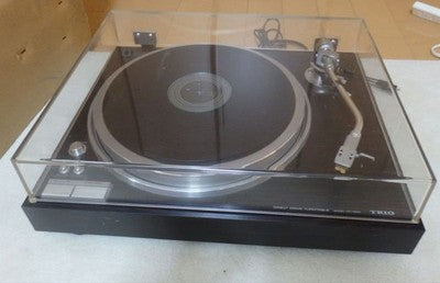 TRIO KP-7600 DIRECT DRIVE RECORD PLAYER TURNTABLE - WITH ORIGINAL BOX & MANUAL