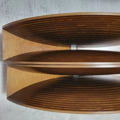 FOSTEX H320 WOOD HORNS PAIR USED FROM JAPAN VINTAGE SPEAKERS