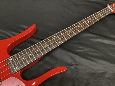 KATAMALAZOO KB1/RED LONGHORN TYPE ELECTRIC BASS GUITAR W/ SOFT CASE