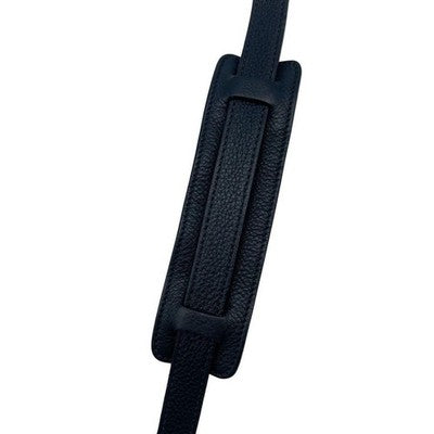 PRADA VITELLO DINO LEATHER SHOULDER NAVY GOLD HARDWARE