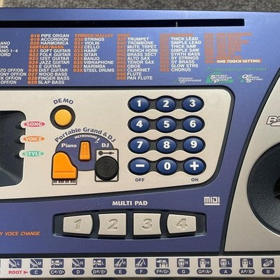 YAMAHA PSR-260 61-KEY TOUCH RESPONSE KEYBOARD 100 VOICES MIDI TESTED W/ ADAPTER