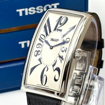 TISSOT HERITAGE BANANA Z181 QUARTZ WHITE DIAL MEN'S WATCH TESTED IN BOX